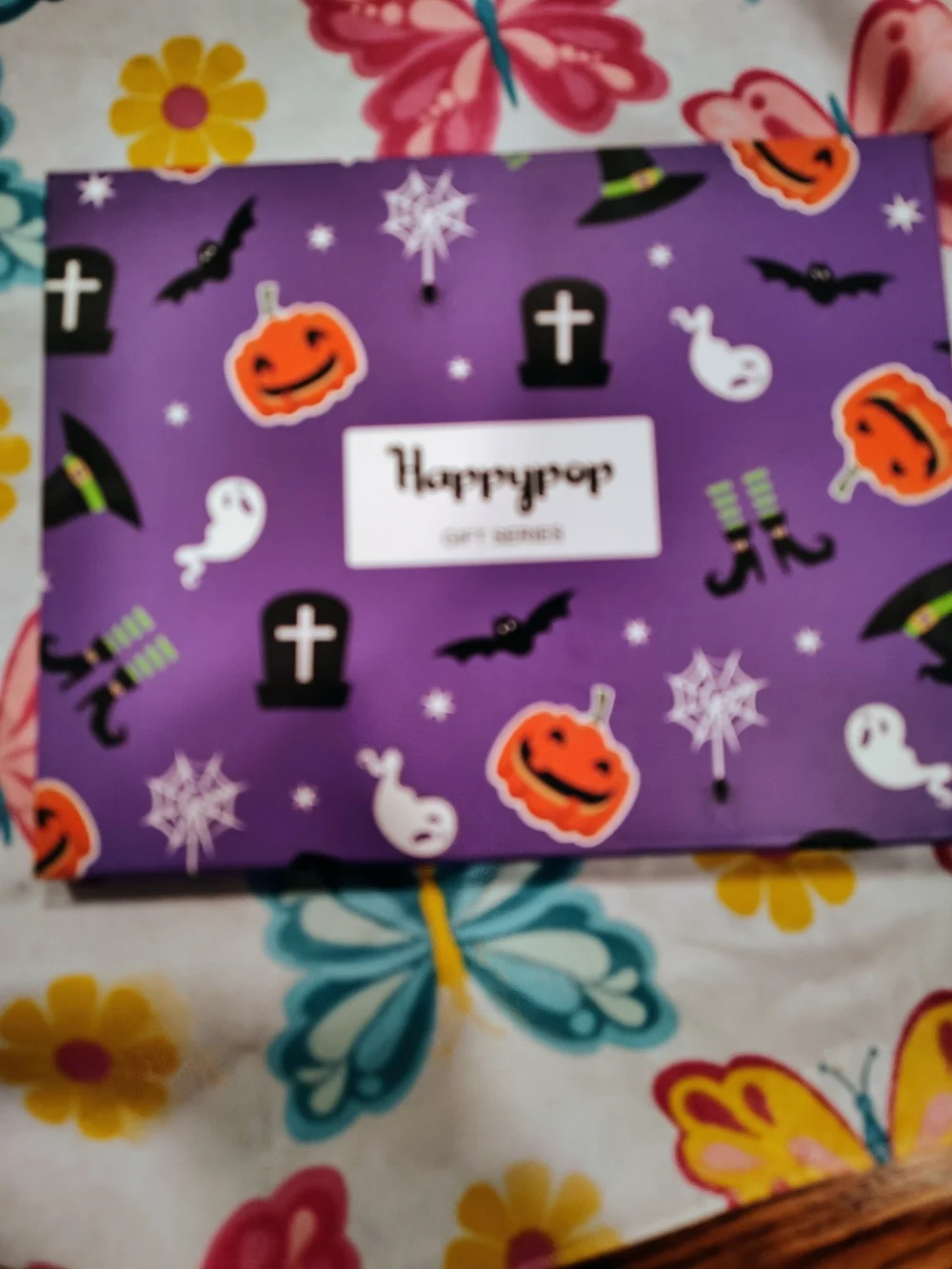 Spooky Vibes Black Men's Crew Socks - Halloween Graphic
